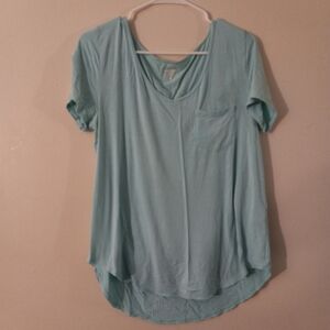 Hollister Blue Light Blouse sz Large